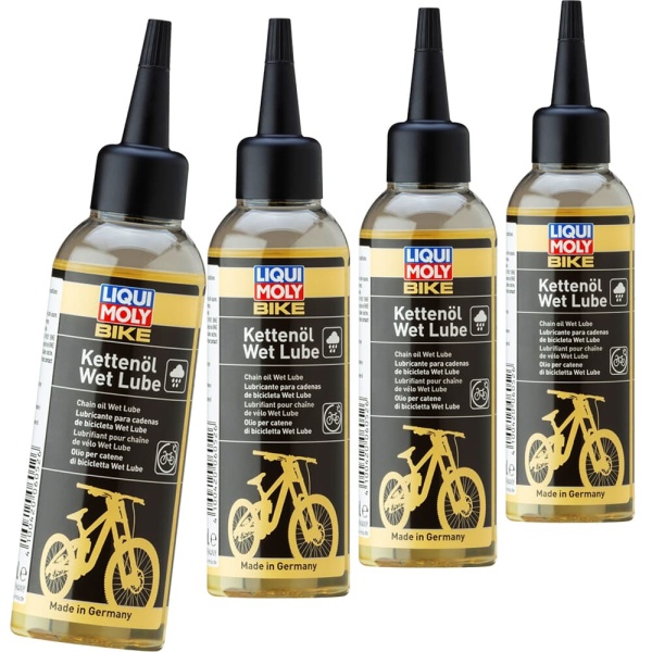 Set 4 Buc Ulei Pentru Lant Umed Liqui Moly Bike Chain Oil Wet Lube 100ML 6052